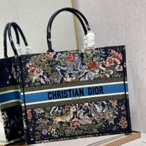 Dior Saddle Belt Bag S5632 Blue Dior Oblique Jacquard