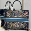 Dior M1286 Large Book Tote D-Constellation embroidery in shades of blue