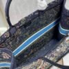Dior M1286 Large Book Tote D-Constellation embroidery in shades of blue