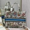 Dior M1286 Large Book Tote Latte D-Constellation Embroidery