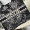 Dior M1286 Large Book Tote Black Toile de Jouy Zodiac latte embroidery