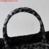 Dior M1296 Dior Small Book Tote Grey Multicolor Mizza Embroidery