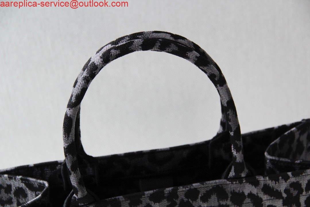 Dior M1286 Dior Book Tote Grey Multicolor Mizza Embroidery