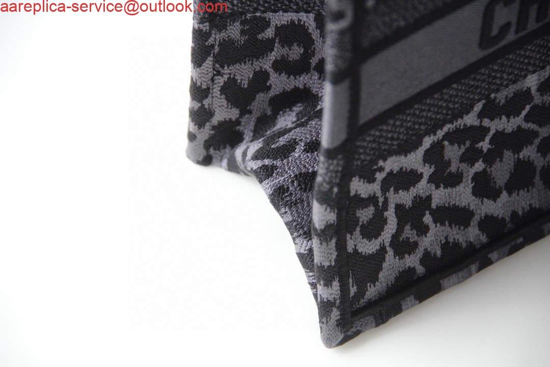 Dior M1286 Dior Book Tote Grey Multicolor Mizza Embroidery