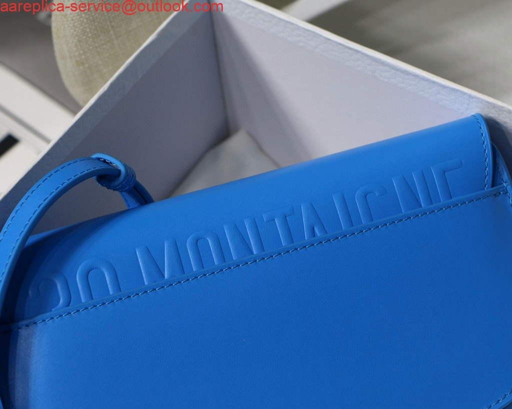 Replica Dior M9327 dior Bobby bag East West Box Calfskin Blue