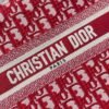 Dior Book Tote M1265 Small Dior Oblique Embroidery Red