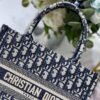 Replica Dior Book Tote M1265 Small Dior Oblique Embroidery Blue