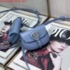 Dior M2278 Mini Bobby bag Blue Box Calfskin