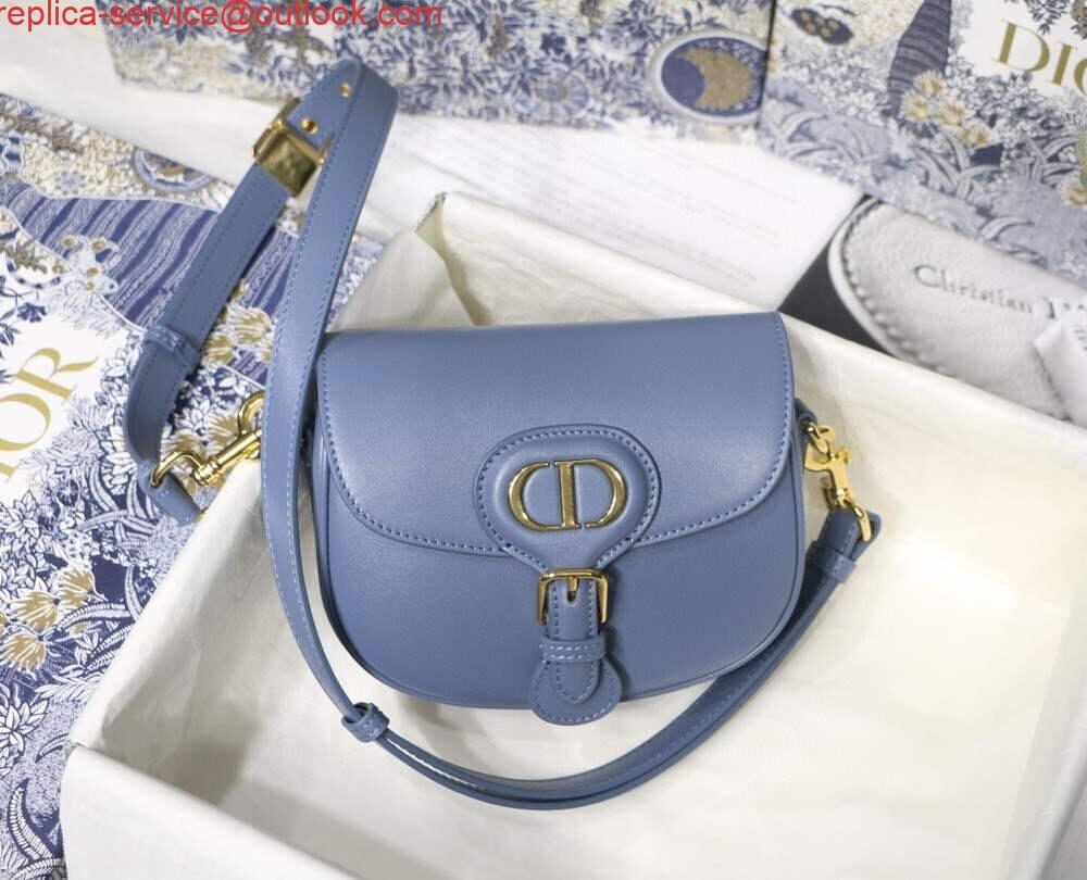 Replica Dior M9317 Crossbody small dior Bobby bag Lake Blue box Calfskin