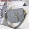 Replica Dior M9317 Crossbody small dior Bobby bag Grey box Calfskin