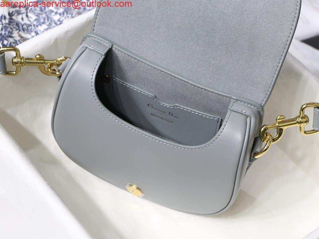 Replica Dior M9317 Crossbody small dior Bobby bag Grey box Calfskin