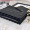 Dior S0204 Lady Dior Pouch Ultramatte Cannage Calfskin Black