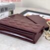 Dior S0204 Lady Dior Pouch Patent Cannage Calfskin Wine Red