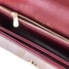 Dior S0204 Lady Dior Pouch Patent Cannage Calfskin Wine Red