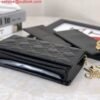 Replica Dior S0204 Lady Dior Pouch Patent Cannage Calfskin Black