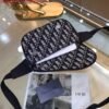 Dior 1ADPO223 Saddle Belt Bag Dior Oblique Galaxy Leather Black and Beige