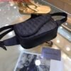 Replica Dior 1ADPO223 Saddle Belt Bag Dior Oblique Galaxy Leather Black