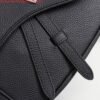 Dior 1ADPO093 Saddle Men Bag Grained Calfskin Black