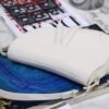 Dior M0446 Dior Saddle Bag M0447 White Ultramatte Calfskin