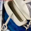 Dior M0446 Dior Saddle Bag M0447 White Ultramatte Calfskin