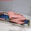 Dior M0446 Dior Saddle Bag M0447 Pink Grained Calfskin