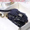 Replica Dior M0446 Dior Saddle Bag Blue Dior Oblique Jacquard