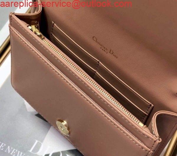 Replica Dior S0855 Dior Lady Dior Pouch Ultramatte Cannage Calfskin Nude