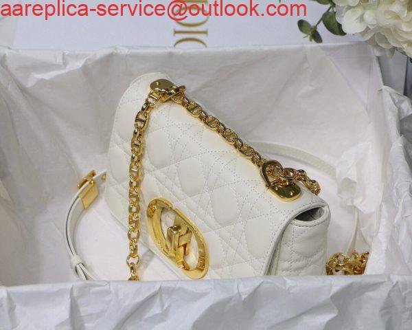 Dior M9241 Dior Small Dior Caro Bag White