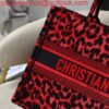 Dior M1296 Small Dior Book Tote Raspberry Pop Mizza Embroidery