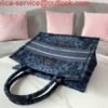 Dior M1296 Small Dior Book Tote Navy Blue Dior Constellation Embroidery
