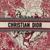 Dior M1286 DIORAMOUR DIOR BOOK TOTE Red and White D-Royaume d'Amour Embroidery