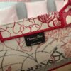 Dior M1286 DIORAMOUR DIOR BOOK TOTE Red and White D-Royaume d'Amour Embroidery