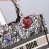 Dior M1286 Dior Book Tote Small Multicolor Flowers Embroidery