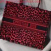 Dior M1286 Dior Book Tote Raspberry Pop Mizza Embroidery