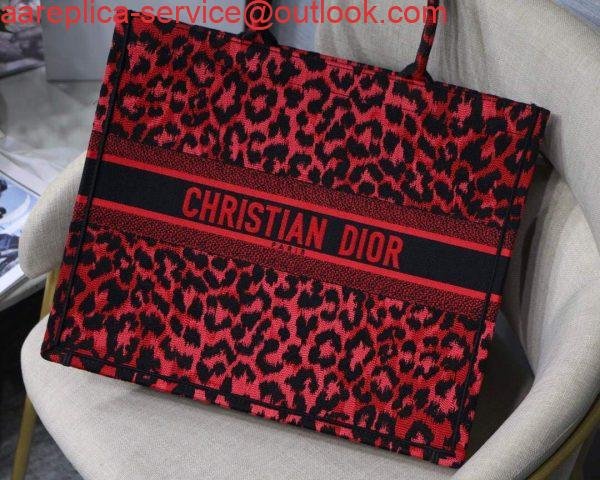 Replica Dior M1286 Dior Book Tote Raspberry Pop Mizza Embroidery