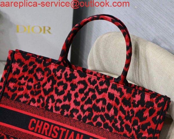 Dior M1286 Dior Book Tote Raspberry Pop Mizza Embroidery