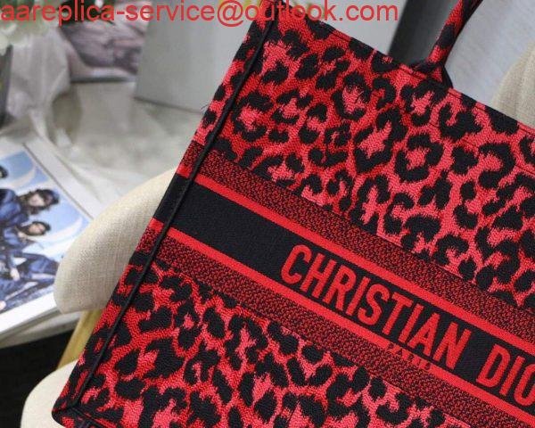 Dior M1286 Dior Book Tote Raspberry Pop Mizza Embroidery