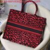 Dior M1286 Dior Book Tote Raspberry Pop Mizza Embroidery