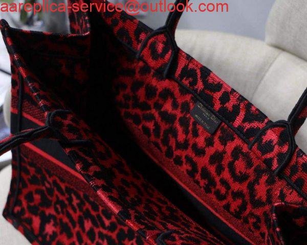 Dior M1286 Dior Book Tote Raspberry Pop Mizza Embroidery