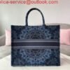 Dior M1286 Dior Book Tote Navy Blue Dior Constellation Embroidery