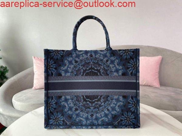 Replica Dior M1286 Dior Book Tote Navy Blue Dior Constellation Embroidery