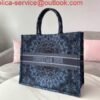 Dior M1286 Dior Book Tote Navy Blue Dior Constellation Embroidery