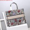 Dior M1286 Dior Book Tote Multicolor Flowers Embroidery