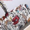 Dior M1286 Dior Book Tote Multicolor Flowers Embroidery