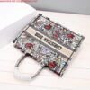 Dior M1286 Dior Book Tote Multicolor Flowers Embroidery