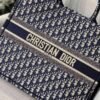 Dior M1286 Dior Book Tote Blue Dior Oblique Velvet