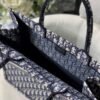 Dior M1286 Dior Book Tote Blue Dior Oblique Velvet