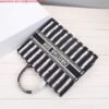 Dior M1286 Dior Book Tote Blue D-Stripes Embroidery