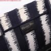 Dior M1286 Dior Book Tote Blue D-Stripes Embroidery