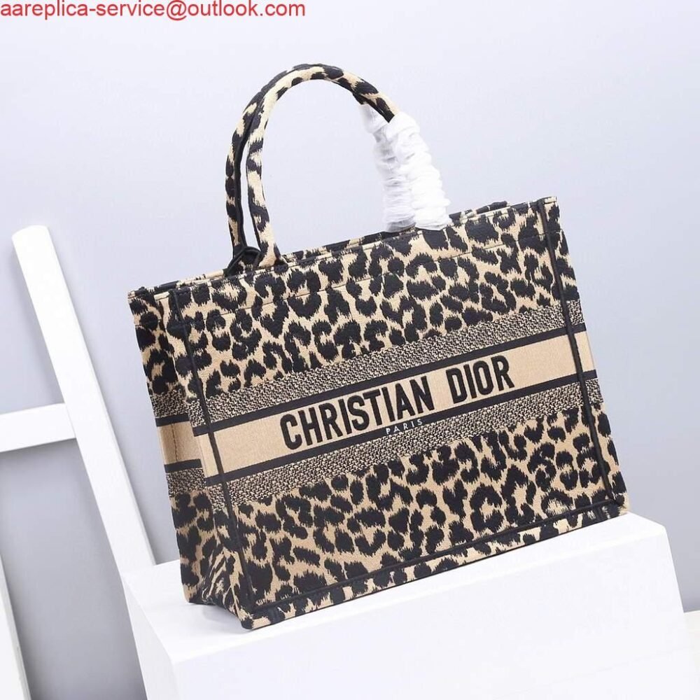 Dior M1286 Dior Book Tote Beige Multicolor Mizza Embroidery